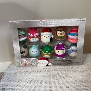 Costco exclusive!! Squishmallow ornament set of 10 2024